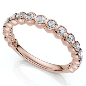 Pompeii3 1/2Ct Diamond Wedding Ring Channel Set 14k Gold or Platinum Lab Created EF/VS - 1 of 2