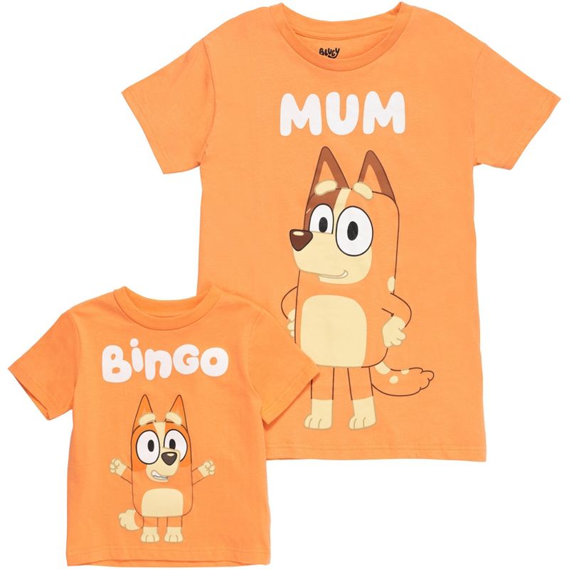 Bluey Mom Dad Bingo Matching Family T-Shirt Adult, 5 of 8