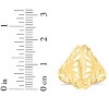 10k Yellow Gold 18mm Feather Openwork Filigree Ring - 4 of 4