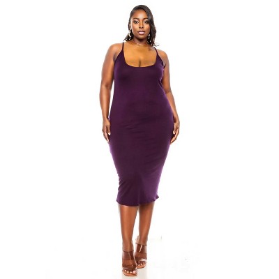 L I V D Women's Jennie Spaghetti Strap Midi Dress