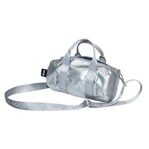 バッグ archive  llic silver Sling Bag LOQI METALLIC Silver Small Weekender, Handbag, Crossbody Bag