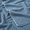 Cotton Quick-Dry Diamond Textured Bath Towel - Great Bay Home - 2 of 4