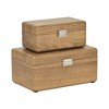 Cheung's Sable Set of 2 Boxes with Silver Handles - Brown - 4 of 4