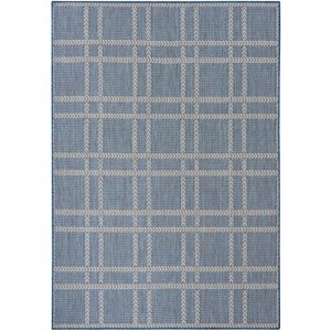 Nourison Horizon Indoor/Outdoor Modern Grid Flatweave Area Rug - 1 of 4