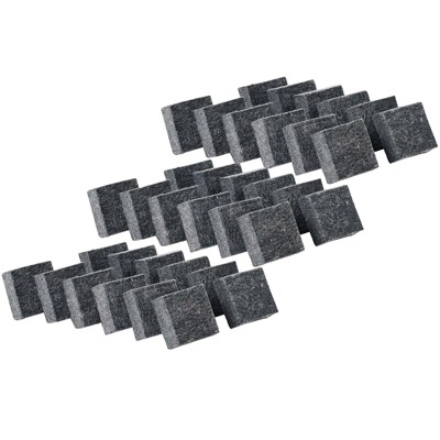 CLI Multipurpose Felt Erasers Charcoal 12 Per Pack 3 Packs CHL74520-3