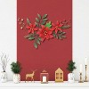 Cheungs Clara Holiday Poinsettia Metal Floral Arrangement - 2 of 2