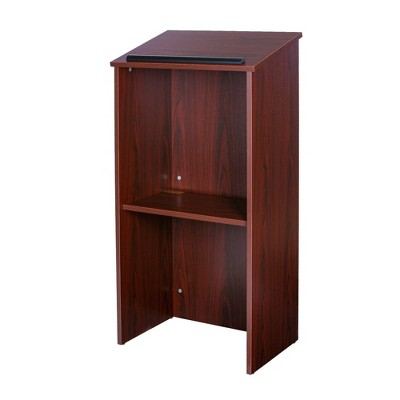 Full Floor Lectern Lecture Podium Mahogany - Hampden Furnishings ...