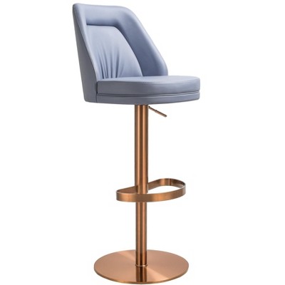 TOV Furniture Maven Performance Vegan Leather Adjustable Swivel Stool