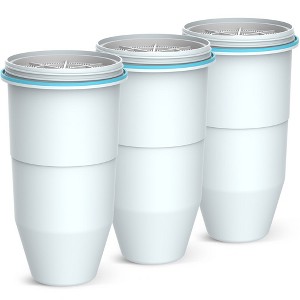 PureLine 5-Stage Pitcher Water Filter, Replacement for Zero® Pitcher Filters and Dispenser Filters - NSF Certified (3 Pack) - 1 of 4