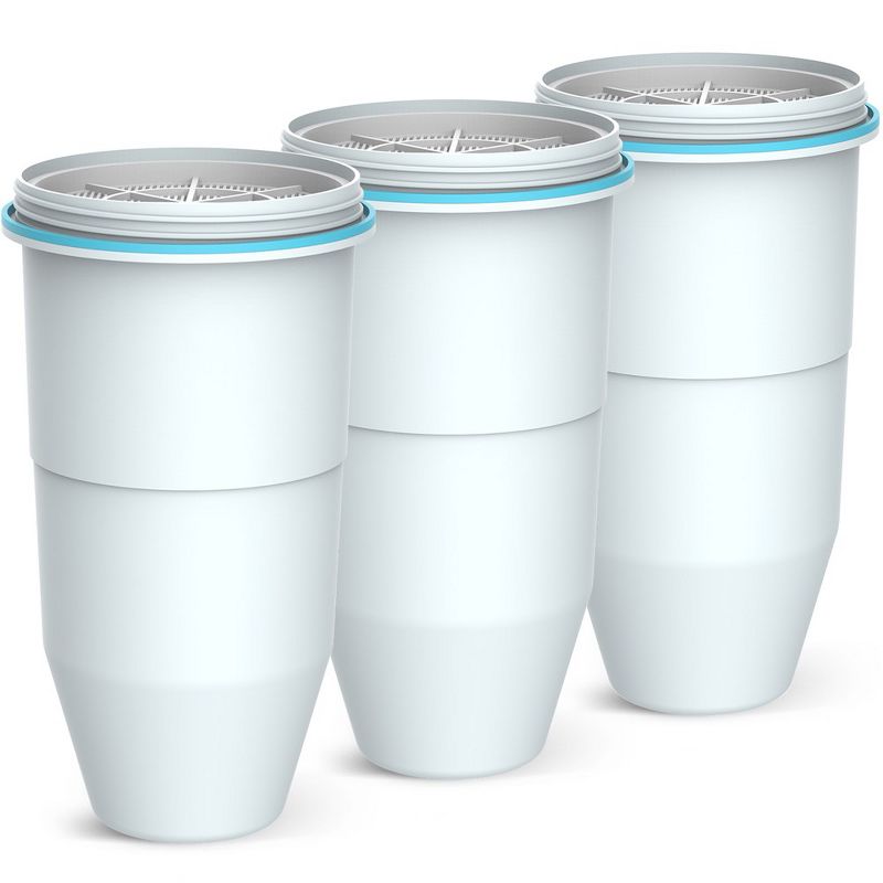PureLine 5-Stage Pitcher Water Filter, Replacement for Zero® Pitcher Filters and Dispenser Filters - NSF Certified (3 Pack), 1 of 5