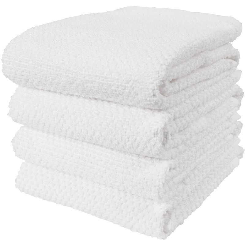 KAF Home Set of 4 Deluxe Popcorn Terry Kitchen Towels | 20 x 30 Inches | 100% Cotton Kitchen Dish Towels, 1 of 4