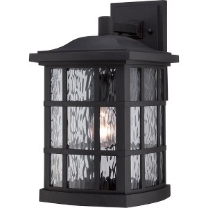 Quoizel Lighting Stonington 1 - Light Sconce in  Mystic Black - 1 of 4
