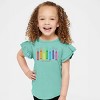 The Juniper Shop SmileyWorld Crayons Sketched Flutter Sleeve Tee - 2 of 4