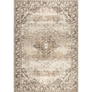 Nuloom Hillstone Collection Ahmeira Traditional Vintage Medallion Area Rug - 1 of 4