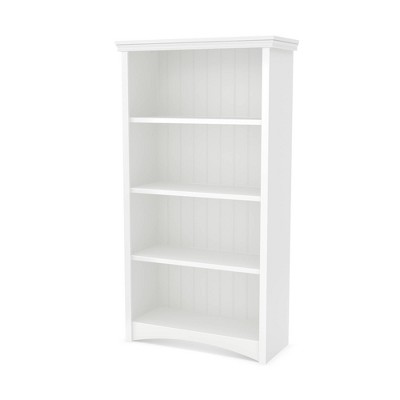 South Shore Gascony 4-Shelf Storage Bookcase Gray Maple 