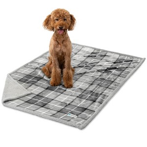 PetAmi Waterproof Dog Blanket for Bed Couch Sofa Cover, Reversible Faux Shearling Fleece Pet Throw - 1 of 4