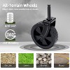 Racxily All-in-One 4-Wheel Trolley with Bench Seat and Dog Leash - Heavy Duty Foldable Trolley for Camping, Beach, Shopping - 4 of 4