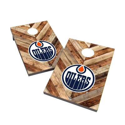 NHL Edmonton Oilers 2'x3' Cornhole Bag Toss Game Set