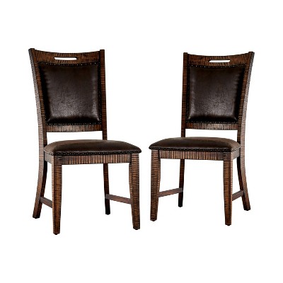 Set of 2 Edinburgh Upholstered Dining Chairs Light Walnut - HOMES: Inside + Out