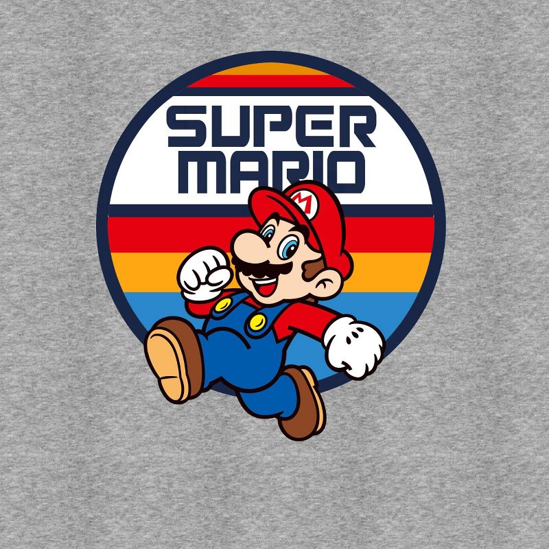 Boys' Super Mario Ringer Short Sleeve Graphic T-Shirt - Heather Gray, 3 of 7