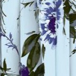 blue watercolor floral