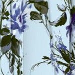 blue watercolor floral