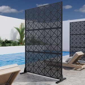 Dovelina Metal Outdoor Privacy Screen Freestanding Garden Privacy Screen - 1 of 4