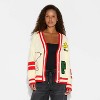 Women's Snoopy Graphic Cardigan - Ivory - 2 of 3