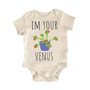Venus Fly Trap Plant Newborn Baby Onesie® Bodysuit GS1 - 1 of 4