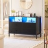 Aheplus Dresser for Bedroom with LED Lights and Power Outlets - 2 of 4