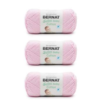  Bernat Softee Cotton Dusk Sky Yarn - 3 Pack of 120g