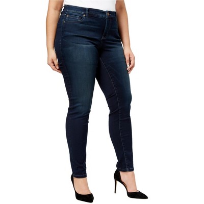 I.N.C International Concepts Womens 5-Pocket Skinny Fit Jeans, Blue, 28W