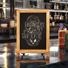 Emma and Oliver Rustic Vintage Tabletop or Wall Hanging Chalkboard with Magnetic Surface and Folding Legs - 2 of 4
