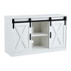 46.90" Wooden TV Storage Cabinet with Two Sliding Barn Doors, Spacious Multi-Purpose Media Console Buffet Table for Living Room, Bedroom - 4 of 4