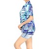 HAPPY BAY Women's Button Down Blouses Summer Party Blouse Shirt Hawaii Blouses Short Sleeve Vacation Dress Button Up Hawaiian Shirts - 2 of 4