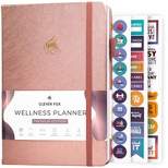 Undated Wellness Planner 6Months Weekly/Daily 8"x5.5" Rose Gold - Clever Fox
