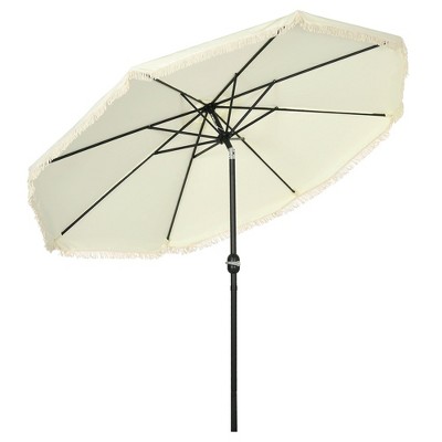 MOEPISY 9ft Patio Umbrella with Push Button Tilt and Crank