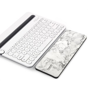 Insten White Marble Keyboard Wrist Rest Pad Support, Ergonomic Palm Rest, Anti-Slip, Comfortable Typing and Pain Relief, 11 x 3.5 in - 1 of 4