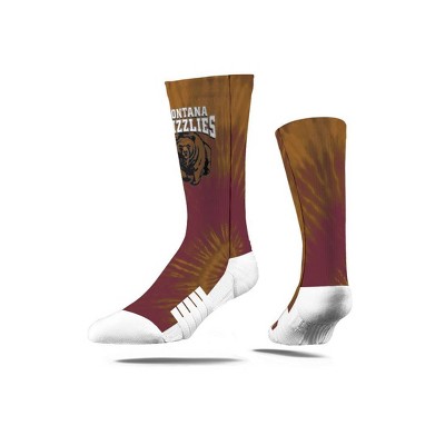 NCAA Montana Grizzlies Tie-Dye Adult Crew Socks - M/L