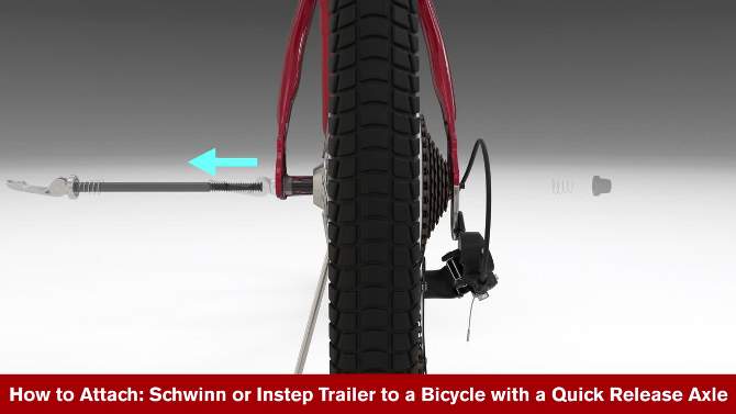 InStep Sync Singleton Bike Trailer - Green & Gray, 2 of 9, play video