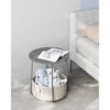 Vasagle Round Coffee Table Gray: 19.7" High, Criss Cross Steel Base, Particle Board Top, Assembly Required - 3 of 3