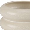 HomeRoots 4" Cream Cylinder Ceramic Table Vase - 4 of 4