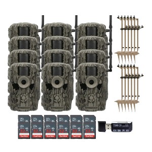 Stealth Cam (Twelve) Fusion MAX Dual Sim 36MP Trail Camera with Dual Camera Ground Mount 32GB Memory Card and Card Reader - 1 of 4