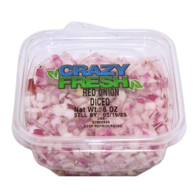 Crazy Fresh Diced Red Onion - 6oz