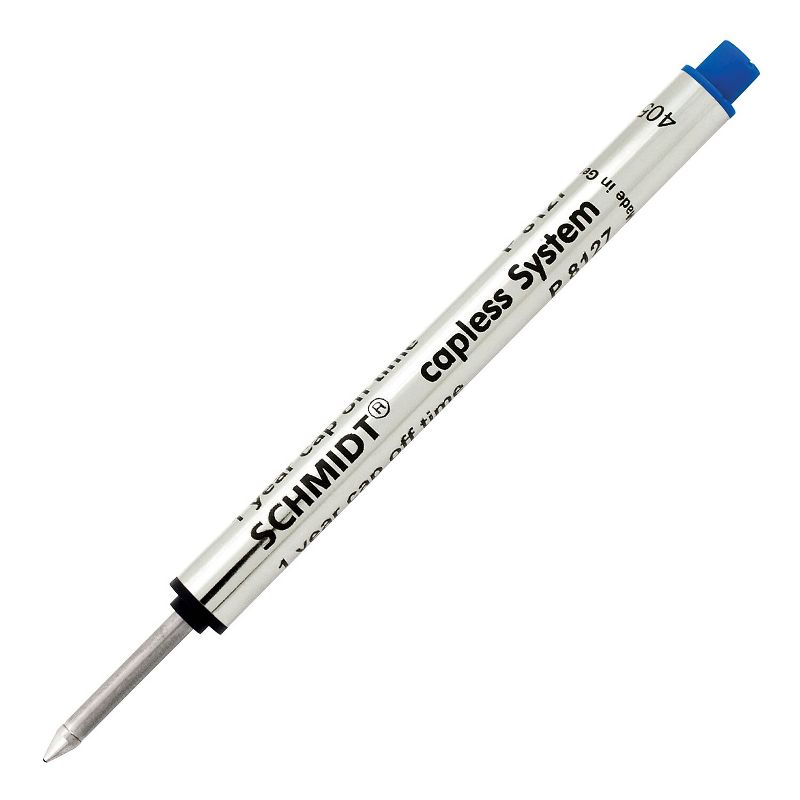 Schmidt Ink Schmidt 8127 Rollerball Short Capless Refill Medium Blue 2 Pack (SC58132), 3 of 6