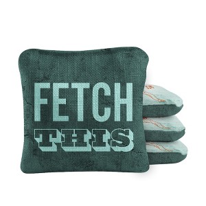 Go Fetch Synergy Pro Teal Cornhole Bags (Set of 4) - 1 of 4