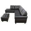 NicBex Couches for Living Room 98" Left Hand Facing Sofa Couches Modern Comfy Upholstered Sofa with Chaise and Storage Ottoma - 4 of 4