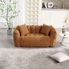 LOVMOR 66.14"Soft beanbag chair with high resilience foam core for two people,Yellow - 2 of 4