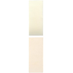 REGALWOVEN Solid Stripe Pattern Bathroom Face Hand Towels 14" x 30"/13" x 30" 2 Pcs - 1 of 4