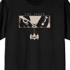 Batman Joker Eyes Adult Black Crew Neck Short Sleeve T-shirt - 2 of 4
